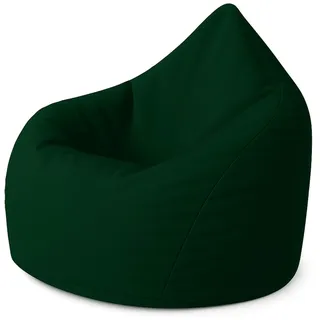 PATCH HOME Sitzsack Tropfenform - Dunkelgrün für In & Outdoor XL 300 Liter - mit Styropor Füllung in 25 versch. Farben und 3 Größen