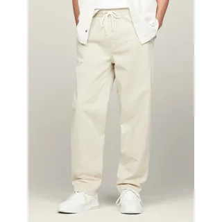 Stoffhose TOMMY JEANS "TJM AIDEN TAPERED CASUAL PANT" Gr. M, N-Gr, beige (tawny sand) Herren Hosen Stoffhosen mit elastischem Bund