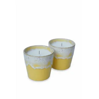 Costa Nova Kerze Grespresso, Gelb, Keramik, Naturmaterialien, Handmade in Europe, Dekoration, Kerzen & Zubehör, Kerze im Glas