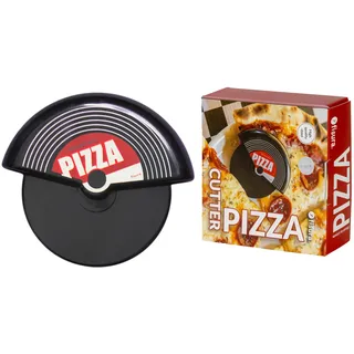 FISURA - Origineller "Vinyl"-Pizzaschneider. Pizzaschneider mit einem lustigen Rad. Pizzaschneider aus rostfreiem Stahl und ABS. Maße: 7,5 x 5,5 Zentimeter.