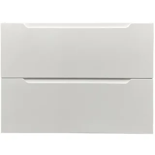 Vente-Unique Waschbeckenunterschrank, Weiß, Holz, Uni, 2 Schubladen, 80x57x46 cm, Badezimmer, Badezimmerschränke, Waschbeckenunterschränke