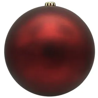 Annastore Weihnachtsbaumkugel Weihnachtskugeln aus Kunststoff zum Hängen für den Außenbereich (6 St), Frost und Wetterfest, Outdoor Weihnachtkugeln rot Ø 12 cm
