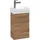 Waschbeckenunterschrank 1 Tür 34 x 51,4 x 20,2 cm Braun