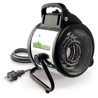 Bio Green BioGreen Elektro-Gewächshausheizung Palma mit manuellem Thermostat | IPX4 spritzwassergeschützt, energiesparend | 163 m3/h Luftumwälzung | 2000 Watt