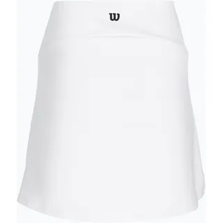Wilson Damen Team Flat Front Skirt Tennisrock weiß M