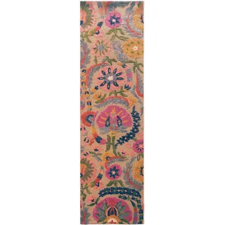 KADIMA DESIGN Hedda Wollteppich 80 x 300 cm Mehrfarbig