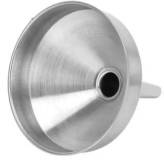 Trichter aus Edelstahl 12 cm Hochwertiger Küchentrichter mit Aufhängeöse spülmaschinengeeignet Einfülltrichter für Flaschen und Gläser