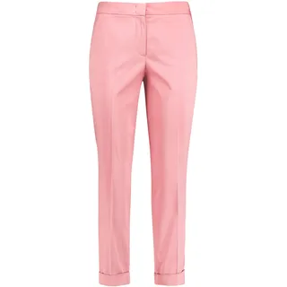 Gerry Weber Damen Chinohose mit Saumumschlag Klassische Passform Pastel Rose 42