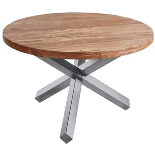 ab:stil.art.moebel RUNA Ø 130 cm braun/silber