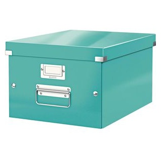Leitz Aufbewahrungsbox 6044-00-51 ClickundStore, 21L, mit Deckel, Pappe, eisblau, A4, 28 x 37 x 20cm