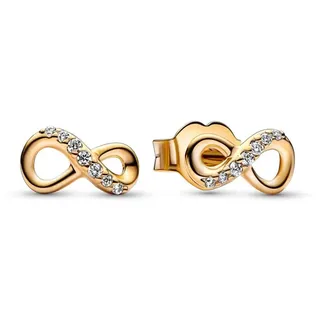 Pandora Moments Anhänger Ewigkeit, Scheibe und Herz, Sterlingsilber, mit klarem Cubic Zirkonia
