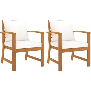 vidaXL Gartenstuhl 65,4 x 65,6 x 39,2 cm braun 2 St.