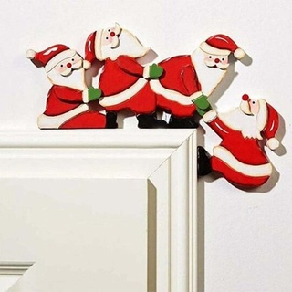 Chenri Weihnachten Türrahmen Dekorationen, Weihnachtsdeko Weihnachtsmann Deko, Purzelnde Elche, für Holz Ornament Home (A)
