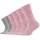 6er Pack chalk pink melange 35-38