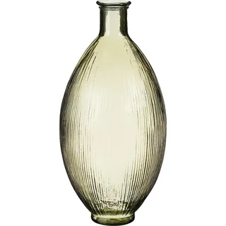 Mica Flaschenvase Firenza hellbraun Recyeltes Glas Ø 29 x 59 cm