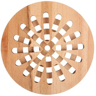 Creative Deco Pfannenuntersetzer Rund Topfuntersetzer Holz 19,5 x 19,5 x 1,5 cm, rund