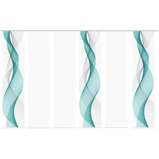 HOME WOHNIDEEN Opalia 60 x 245 cm blau 6 St.