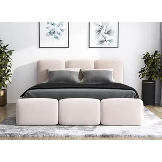 A&J MöbelLand STAR-OM 90 x 200 cm Beige