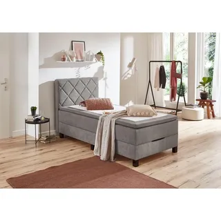 SUN GARDEN Boxspringbett 100 x 200 cm H3 Grau