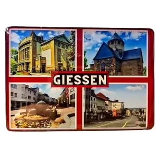 Giessen, Giessen Souvenir, Giessen Kühlschrankmagnet, Reiseandenken aus Giessen, Geschenke für Giessen Reisende, Deutschland Souvenir, Hessen Souvenir.