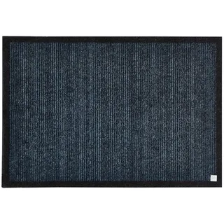 Barbara Becker Fußmatte Gentle, Schmutzfangmatte, für Eingangsbereich und Wohnungstür, Fußabstreifer Innen, Türmatte, Blau 50 x 70 cm