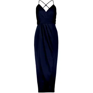 Vera Mont Abendkleid Raffung Blau 40