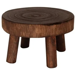 Generisch Blumenhocker Holz,Tritthocker,Fußbank Aus Naturholz,Runder Pflanzenhocker Outdoor,Pflanze Für Terrasse,Garten,Wohnen- Ø: 14/17/20cm