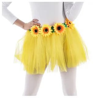 Chaks Tüll Rock mit Sonnenblumen Damen Einheitsgröße