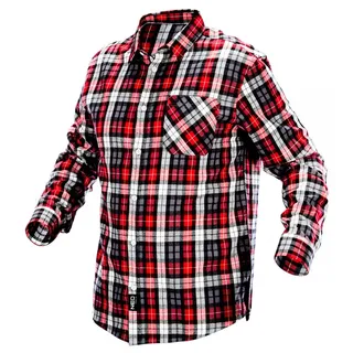 Flanellhemd Holzfällerhemd Mehrfarbig Rot/weiß M/50
