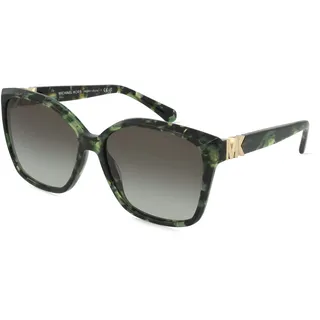 Michael Kors MK2201 Damen-Sonnenbrille Vollrand Eckig Acetat-Gestell, braun