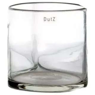 DutZ Tischvase Zylindervase klarglas H27 D27 cm mundgeblasen