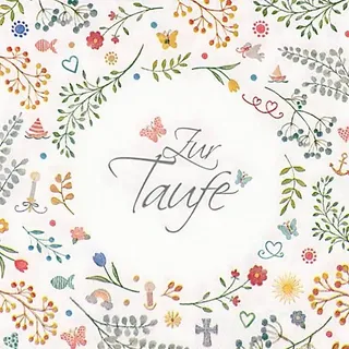 Papierservietten "Zur Taufe", 33 x 33 cm, 20 Stück