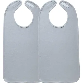 Erwin Müller Speiseschürze Speiseschürze 2er-Pack, Uni grau