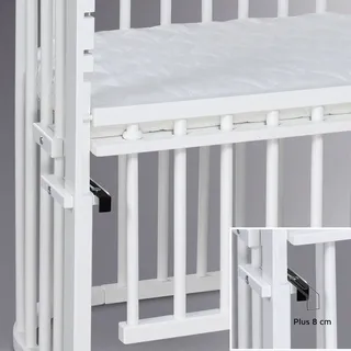 babybay Beistellbett Maxi Comfort Plus Holz Weiß