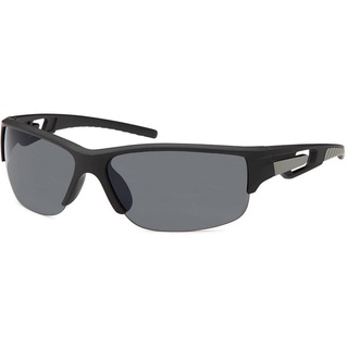 BEZLIT Eyewear Sonnenbrille Sport Sonnenbrille Sportliche Radler Biker Brille (1-St) mit schwarzen Linsen schwarz