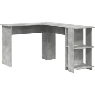 vidaXL Eckschreibtisch Beton Grau