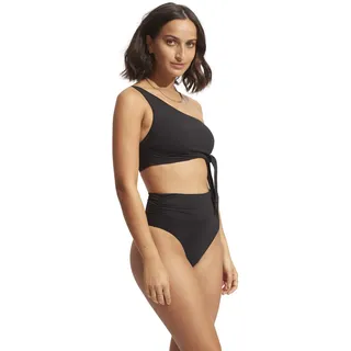Seafolly Damen One Shoulder Bikini Top Swimsuit Sash Detail Badeanzug-separat - 38
