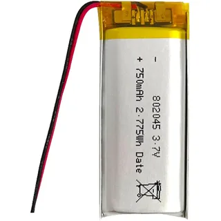 Lithium Polymer Akku 3.7V 750mAh 802045 Wiederaufladbarer Lipo Akku Lithium Ion Akku für RC Drohne Flugzeug Zubehörteil