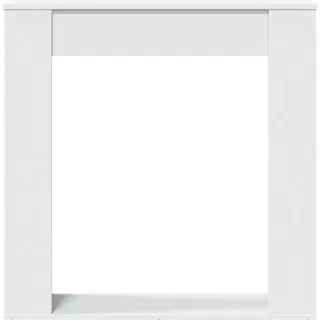 vidaXL Kaminumrandung Weiß 100 x 20 x 100 cm Spanplatte
