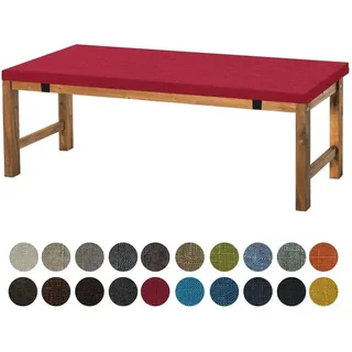 Aselbia Bankauflage Sitzkissen 150X35X5CM,Waschbare Rutschfestes Bankkissen Sitzauflage Bequeme Bankpolster für Bank, Fensterbank, Gartenmöbel, Terrasse, Drinnen,Weinrot