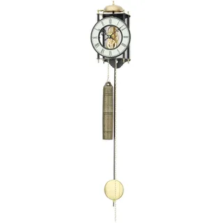 AMS 302 mechanische Skelettuhr antik Schmiedeeisen mit Glockenschlag Wanduhr