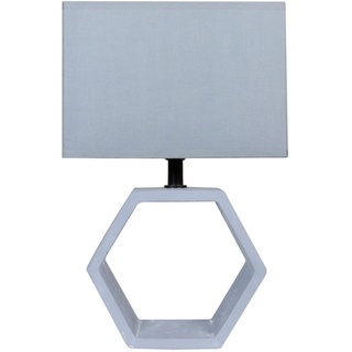 Tischleuchte, Grau, Stein, 22.5x35x22.5 cm, Lampen & Leuchten, Innenbeleuchtung, Tischlampen, Tischlampen