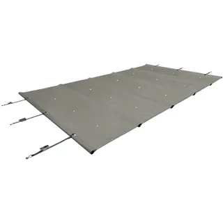 SafeDeluxe Pool-Abdeckplane Poolplane Rollschutzabdeckung Stangenabdeckung Sicherheitsabdeckung (ohne Stangen) grau 5,5m 10,5m