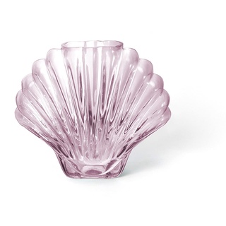 DOIY - Seashell Vase, pink / transparent