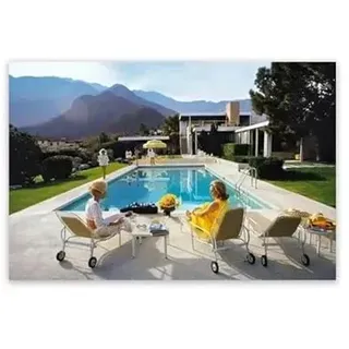 WSJIJY Leinwanddruck Gesellschaft Im 19. Jahrhundert, Kunst, Slim Aarons, Die Oberschicht, Poster, Leinwandgemälde, Wanddruck, Bild Für Wohnzimmer, Heimdekoration, 70 X 100 cm, Ohne Rahmen
