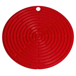 Le Creuset Topflappen aus Silikon, ⌀ 20 cm, Kirschrot,