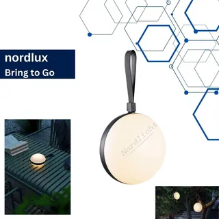 Nordlux Dekoleuchte Kunststoff Ø 16 cm IP44 1 Stück schwarz/weiß