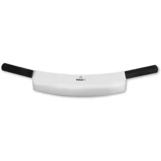 Pirge Ecco Wiegemesser Groß für Fleisch 40 cm Schwarz Einschneidig Kräutermesser Schlachtermesser - Fleischermesser - Edelstahl Profi Küchenmesser Metzgermesser - Ergonomisches Doppelter Griffdesign