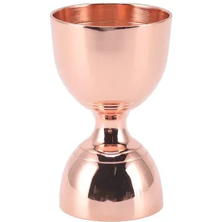 Copper Bell Cocktail Jigger, Edelstahl Barkeeper Messbecher, Roségold, 30/60 ml Fassungsvermögen, Weite Öffnung
