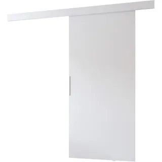 MINIO go for it - Schiebetür Komplettset CLEAN A, 76 cm Breit, Schiebetüren, Wandmontage, Schiebetürsystem, Zimmertüren - Weiss Matt